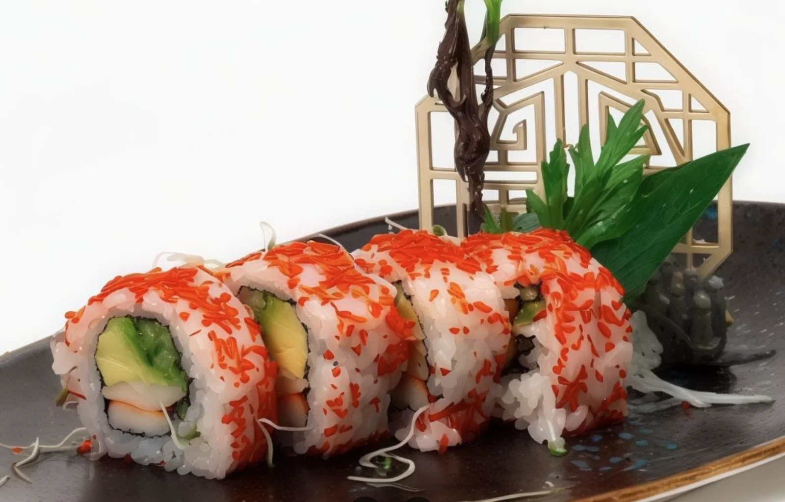 Bandeja de sushi servida en Yami, Torrevieja